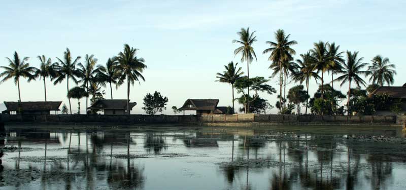 Bali Candidasa village view